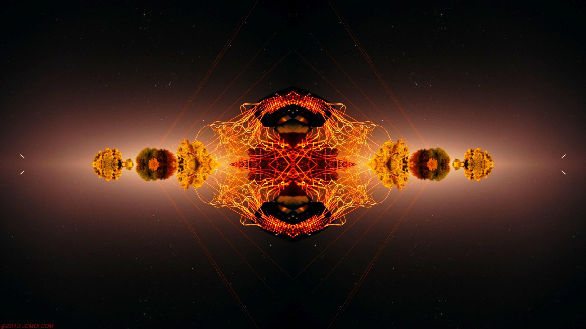 Chimney Sparks Abstract Artwork Timelapse Still Images